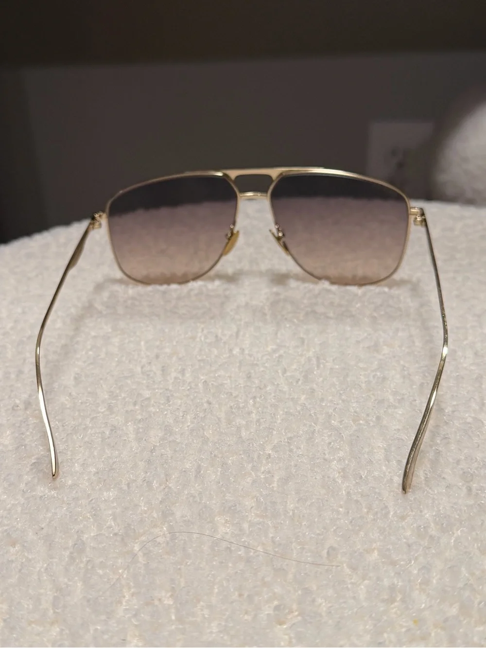 Gucci Gold Aviator Sunglasses